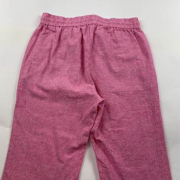 J. Crew Pepto Pink Linen Blend Ankle Pant 4 New - Picture 7 of 7